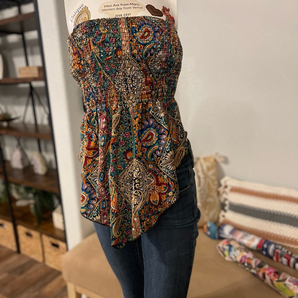 Multicolor Paisley Women's Top